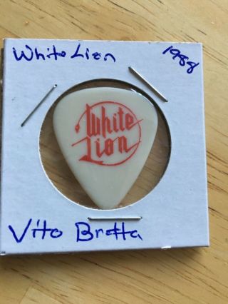 White Lion - Vito Bratta Guitar Pick - Rare