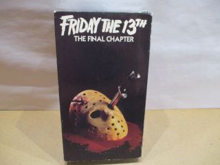 Friday The 13th The Final Chapter/jason 4/1984 Vhs Horror Rare Vg