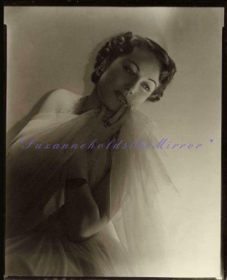 Vintage 1930s Rare Fay Wray George Hurrell King Kong 8 X 10 Contact Photo