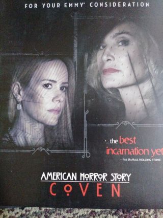 American Horror Story Coven For Your Consideration Screener Full Season Dvd Rare