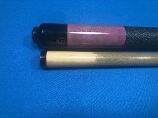 McDermott Retired Pool Cue 1990’s Purple Stained Maple 20oz Rare Cue. 2