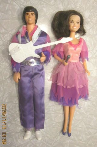 Vintage Donny & Marie Dolls Costumes Clothing Shoes Guitar Microphone Etc