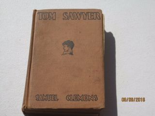 Vintage Tom Sawyer By Samuel Clemens (mark Twain) Hb Rare Very Old Jk132