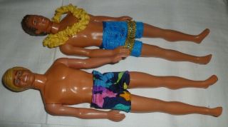 Selection of vintage Barbie Dolls and Ken 3