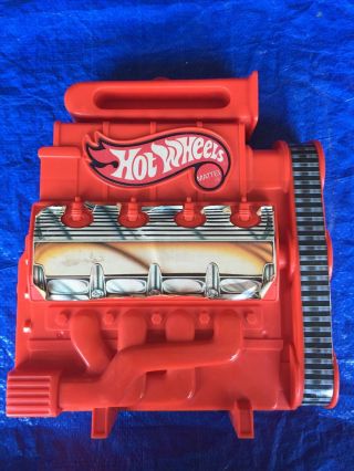 Rare Vintage Hot Wheels 1983 Red Engine Car Collectors Carry Case Box Of 20