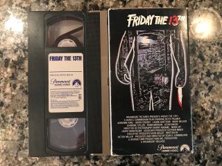 Friday The 13th Vhs Awesome 1980 Slasher Rare Early 1980 Paramount Release.
