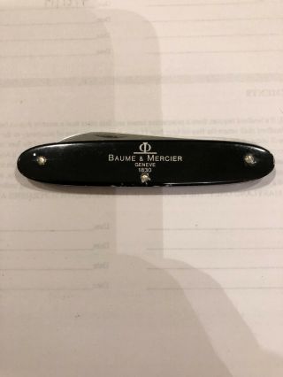 Baume And Mercier Watch Opener Pocket Knife Victorinox.  Very Rare