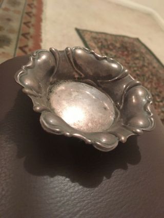 Vintage Small Silver Dish 10 Cm - 40 Grams