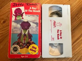 Barney - A Day At The Beach Vhs Tape Sandy Duncan Sing Along Extremely Rare
