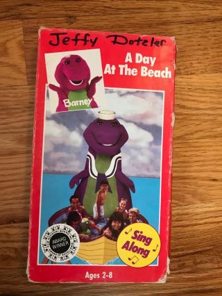 BARNEY - A DAY at the BEACH VHS Tape Sandy Duncan Sing Along Extremely RARE 2