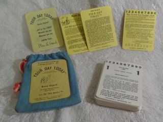 Vintage Astrology Zodiac Card Game Your Day Today Know Thyself Unique Rare 1977