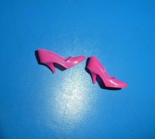 Vintage Barbie Doll Clothes - Mod Era Barbie Hot Pink Japan Closed Toe Shoes