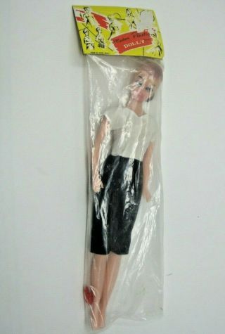 Vintage Hong Kong Bild Lilli Barbie Clone Modern Plastic Dolly Molded Ponytail