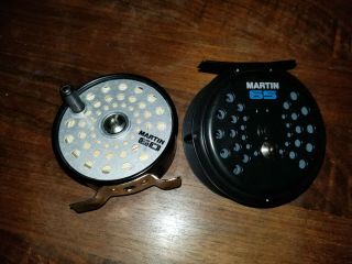 Vintage Martin Fly Reels Set Is Martin 60 And Martin 65 With Case.