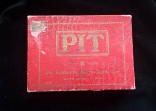Antique Card Game Pit Parker Bros.  Box Cards Instructions 1903 Edition