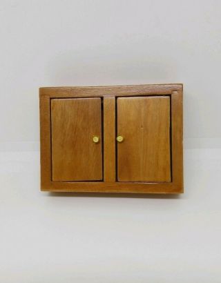 1:12 Dollhouse Miniature Wooden Kitchen Cabinet