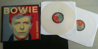 David Bowie - The Remixes - Very Rare Double Clear Colour 12 " Vinyl Lp Set Ziggy