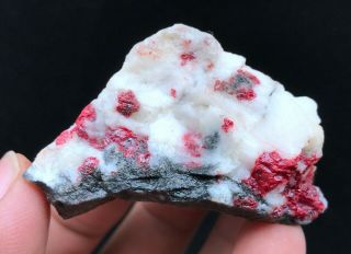 58g Rare Natural Gem Red Cinnabar Crystal Minerals Specimens Guizhou China