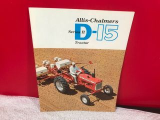 Rare 1966 Ac Allis - Chalmers D - 15 Series Ii Dealer Tractor Advertising Brochure
