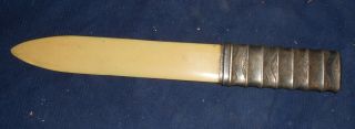 Antique Sterling Silver 835,  And Celluloid Letter Opener