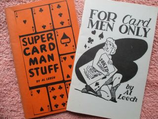For Card Men Only,  Card Man Stuff By Al Leech - Card Magic Books - Rare