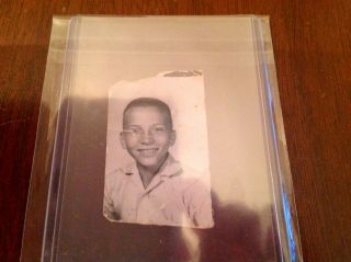 1958 Elementary School Portrait (autograph) Johnny Bench (rare Photo) 1 Of A Kind