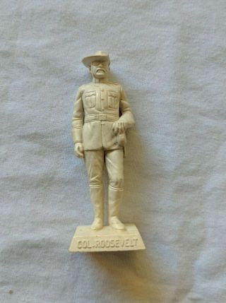 Marx 60mm Hard Plastic Famous Americans Miniature Figure Colonel Roosevelt Rare
