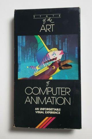 State Of The Art Of Computer Animation Vhs 1988 Pacific Arts Rare Vintage Htf