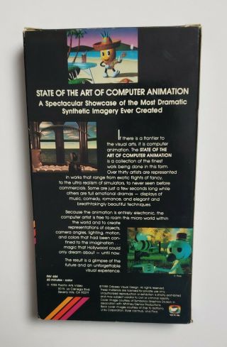 State of the Art of Computer Animation VHS 1988 Pacific Arts Rare Vintage HTF 2