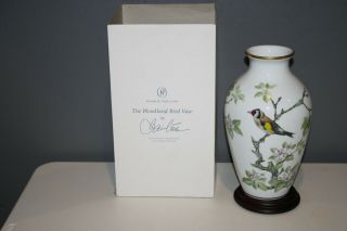 Franklin Porcelain The Woodland Bird Large Vase Limited 1981 Basil Ede