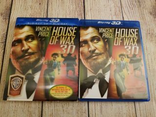 House Of Wax 3d (3d,  Blu - Ray,  2013) Oop W/ Extremely Rare Lenticular Slipcover