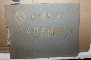 Vintage 36 Views Of Taormina Sicily Italy Souvenir Book Memory Ricordo Rare