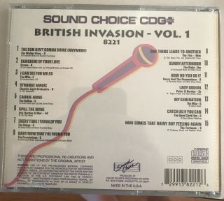 Sound Choice Spotlight Karaoke Cd,  G - Sc8221 British Invasion - Rare