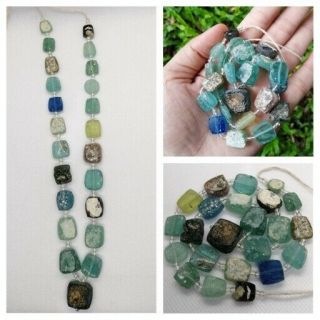 Authentic Ancient Roman Empire Glass Beads Artifacts Antiquities Old Roman Glas