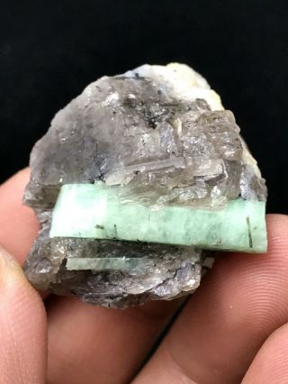 19g Natural Gemstone Emerald Beryl Crystal Rough Rare Mineral Specimens
