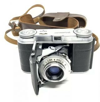 Rare Vintage Voigtlander Vito Ii 35mm Camera With Leather Case