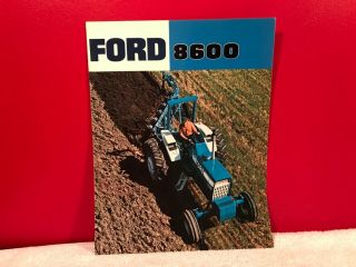 Rare 1974 Ford Farm Tractor 8600 Dealer Advertising Sales Brochure