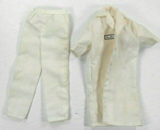 Vintage Barbie Ken White Dr Ken Coat & White Pants