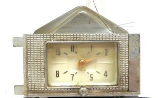 Vintage 1958 Ford Dash Clock With Bezel Rare Piece