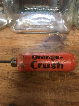 Rare Vintage Orange Crush Ice Pick Bottle Sign Crate Sundrop Cheerwine Opener