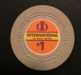 International Casino Las Vegas $1 Poker Chip Rare