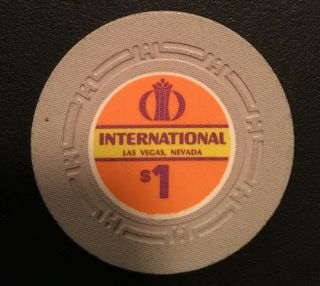 International Casino Las Vegas $1 poker chip RARE 2