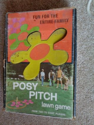 Vintage Posy Pitch Lawn Game Rare Htf