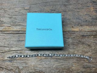 Rare Vintage Authentic Tiffany & Co Bar Link Bracelet Sterling Silver