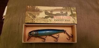 Pflueger No.  9500 Blue Mullet Diver.  Correct Box.  Vintage Lure