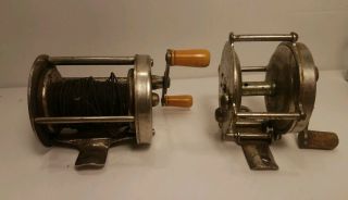 2 Vintage Union Hardware Sunnybrook Fishing Reel - Usa & 1 Other Reel (bin 19)