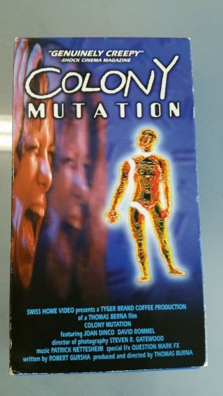 Colony Mutation Vhs Tape Vintage Horror Sci - Fi Ultra Rare Swiss Home Video