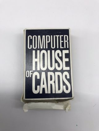 Eames IBM Computer House Of Cards RARE.  complete. 2