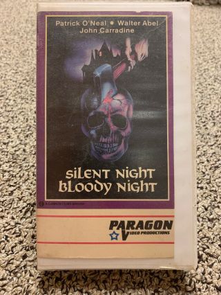 Silent Night Bloody Night Vhs Rare Occult Horror Paragon Video John Carradine