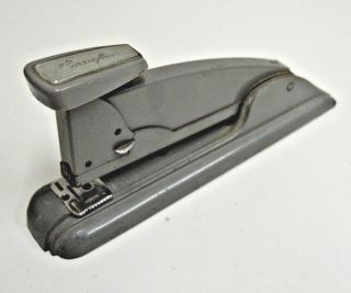 Vintage Industrial Mid Century Swingline Gray 4 Desktop Stapler Rare